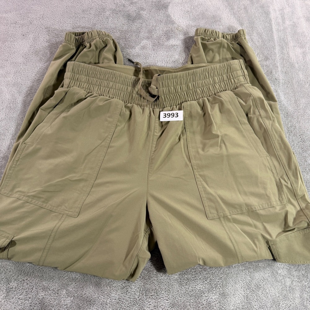 Spanx Cargo Joggers Womens XL Green Out of Office Lightweight Stretch 50638R